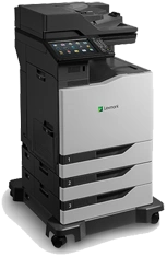 High-speed multifunction printer (MFP) fleet for commercial copier rental in the Chicago 60601 Loop district, featuring Xerox and Canon models.